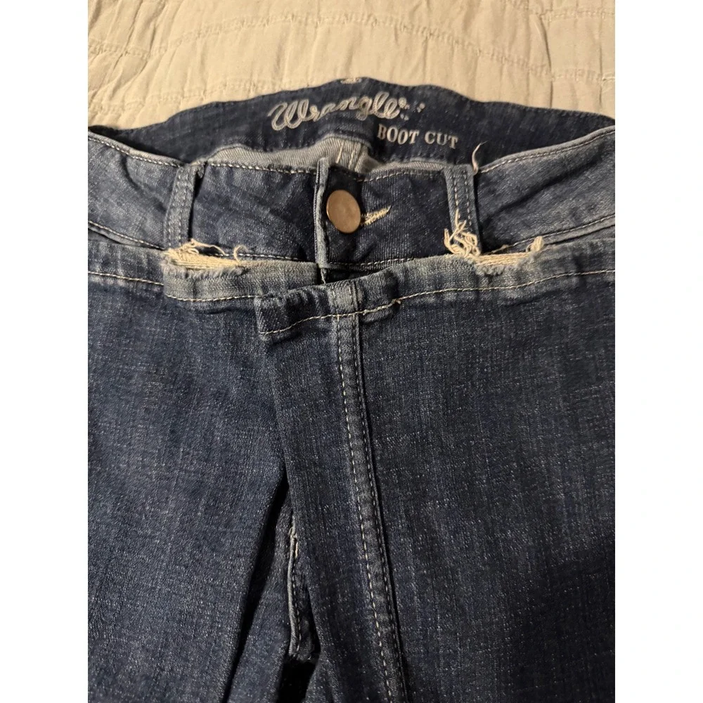 Wrangler‎ Bootcut Jeans Womens 9x32 Blue Denim Mid Rise 1009MWZDO Stretch